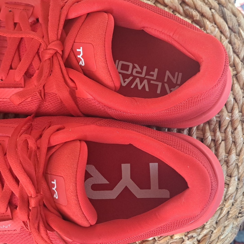 TYR Mens‎ Red Techknit Crossfit Training Sneakers Size 13 - Picture 8 of 8